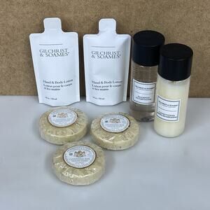 Lot 7 Gilchrist & Soames Travel Size Cleansing Bars Lotion Shampoo Conditioner